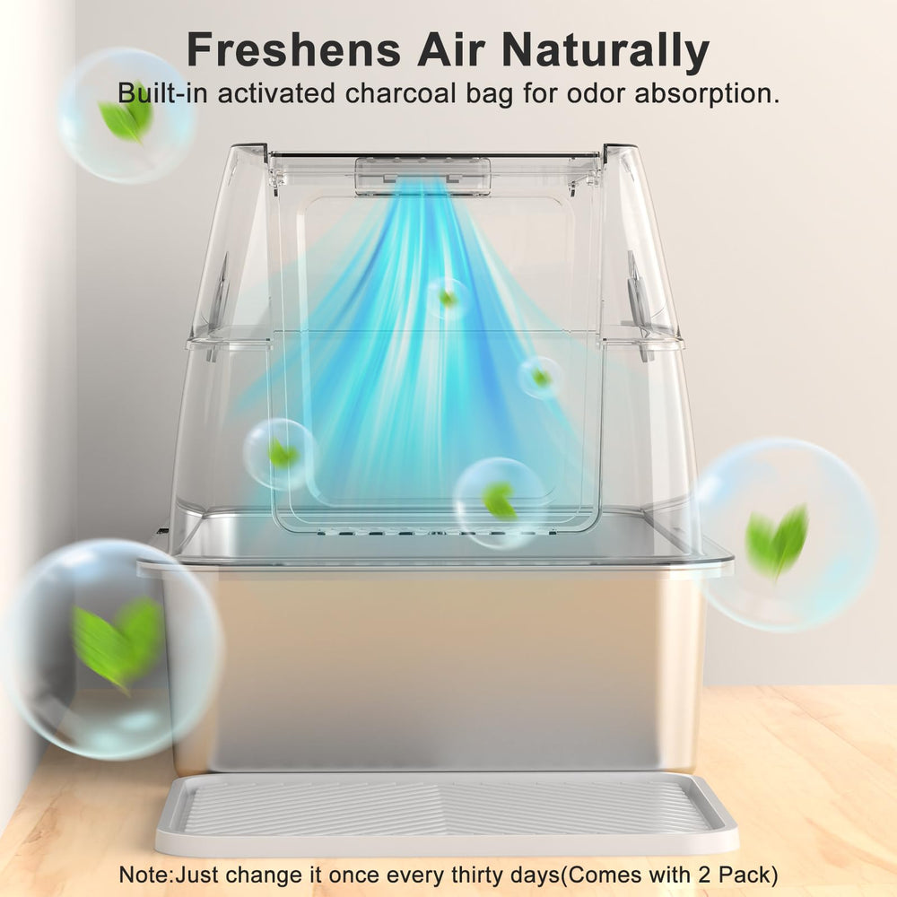 AIPERRO caja para gatos grandes en interiores, robusta y fácil de mantener