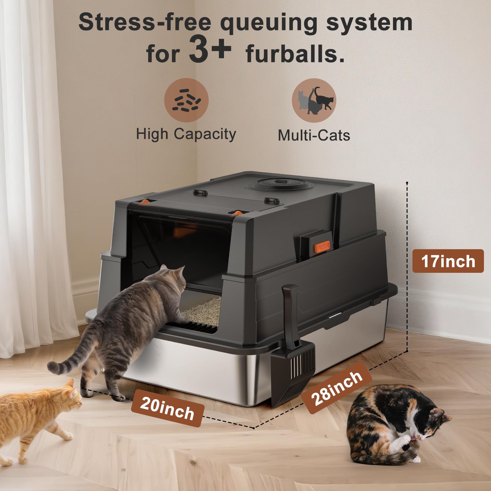 AIPERRO diseño multi-gatos ideal para hogares con varias mascotas
