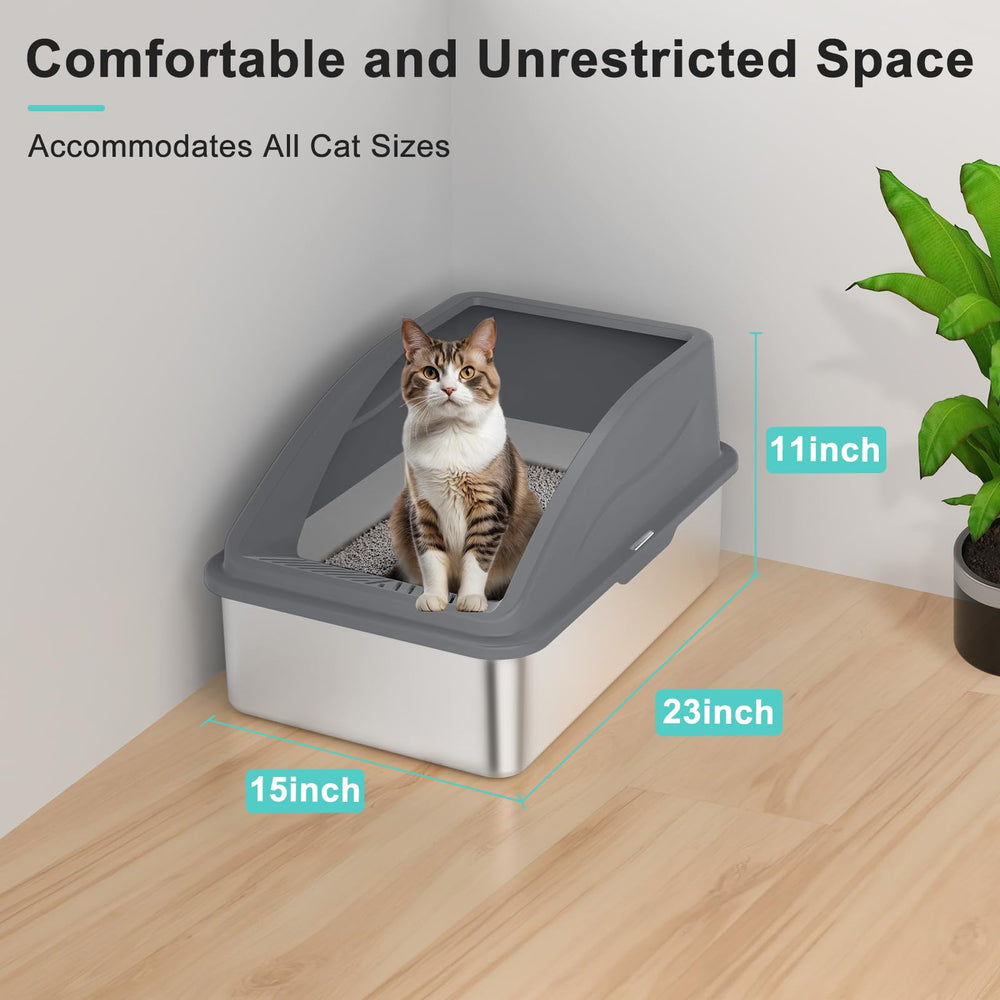 Conjunto de 2 bandejas AIPERRO para hogares con varios gatos.