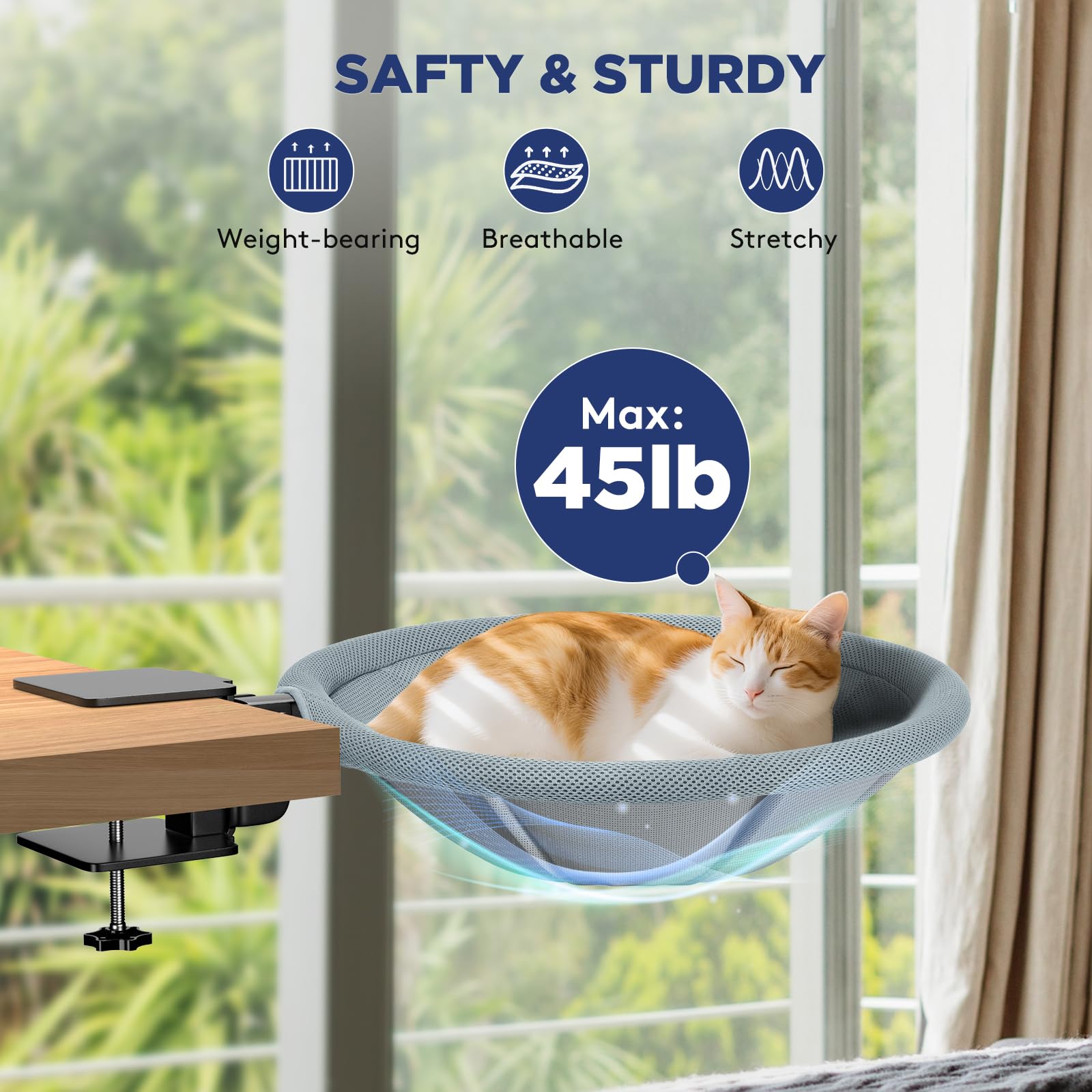 AIPERRO Funda lavable con cremallera para cama de gato; limpieza rápida