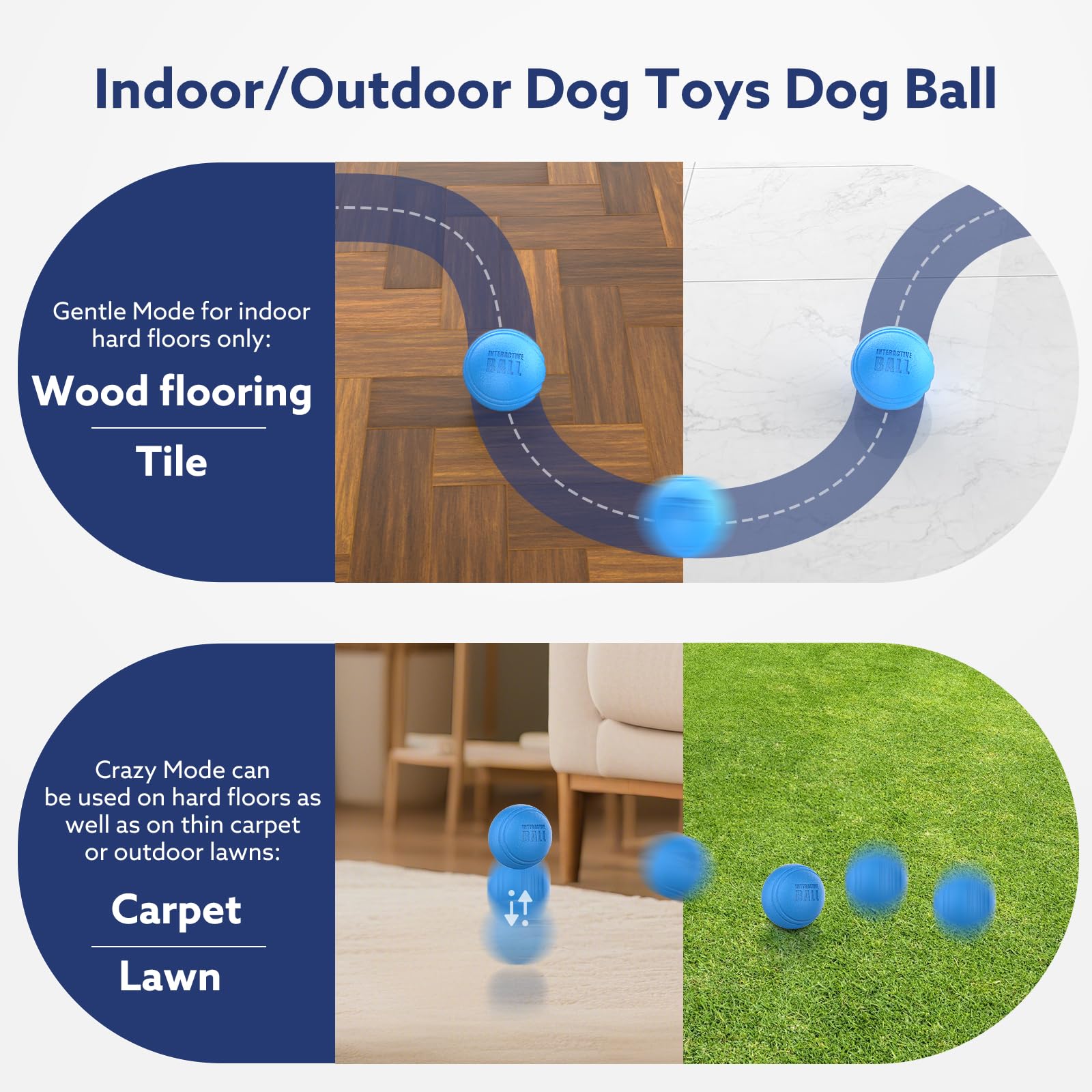 Iluminación LED de tres colores de AIPERRO para atraer al perro.