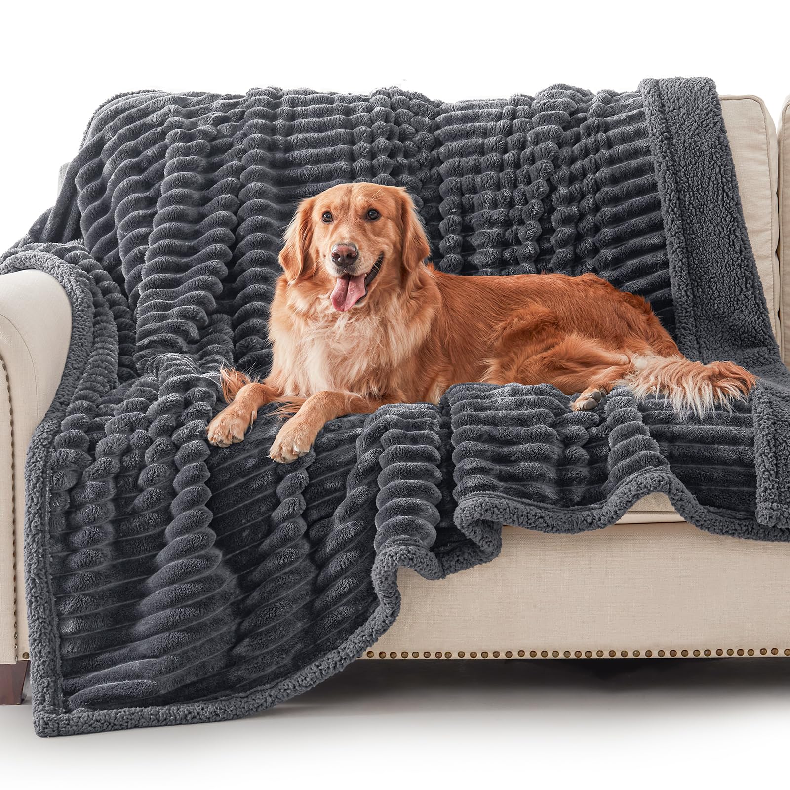 Manta impermeable AIPERRO para perros grandes, protege sofá y mantiene seco.