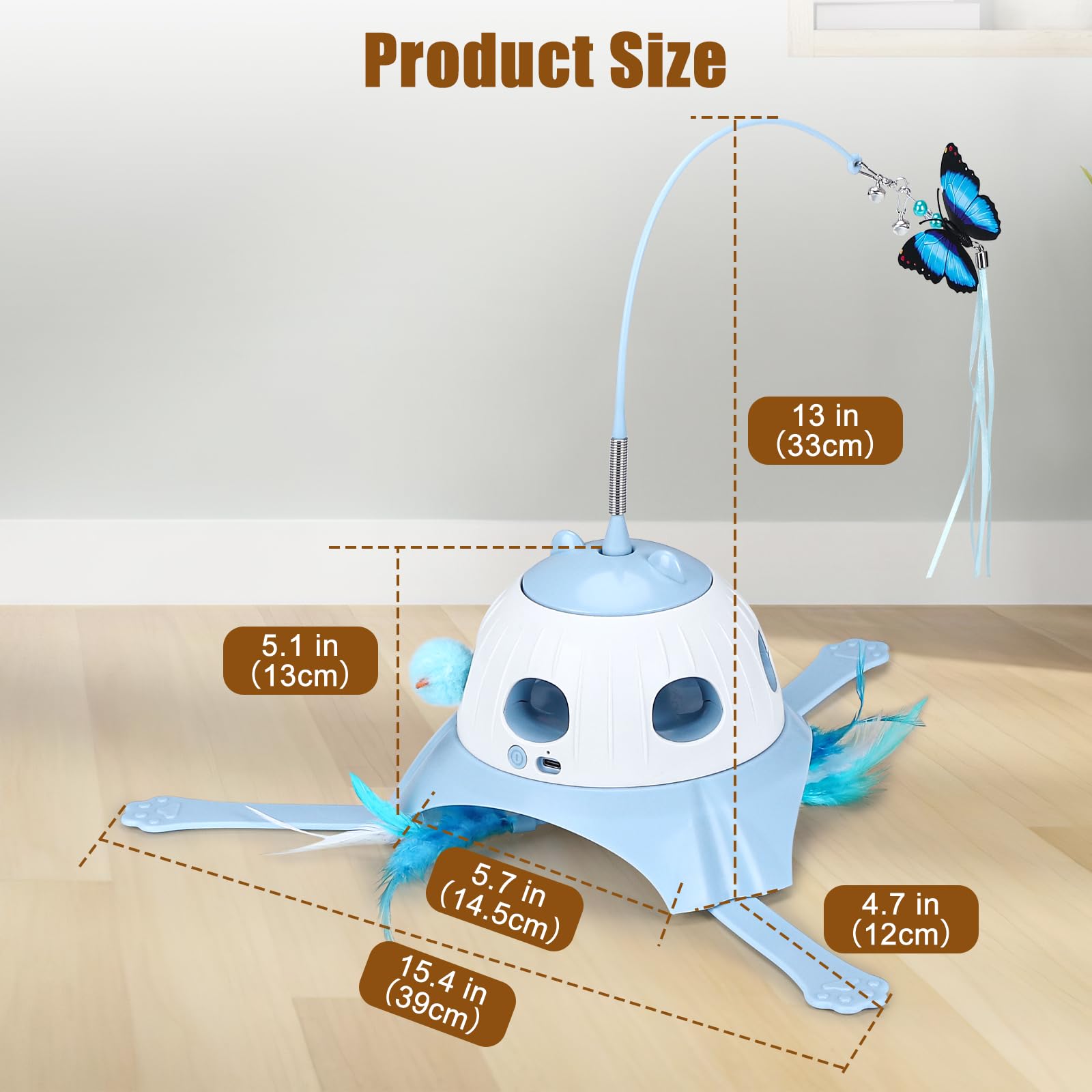 AIPERRO juego interior, entretenimiento y ejercicio para gatos de todas las edades.