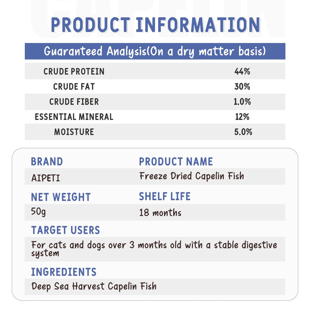 Rico en proteína y Omega-3; apoya masa muscular y pelaje.