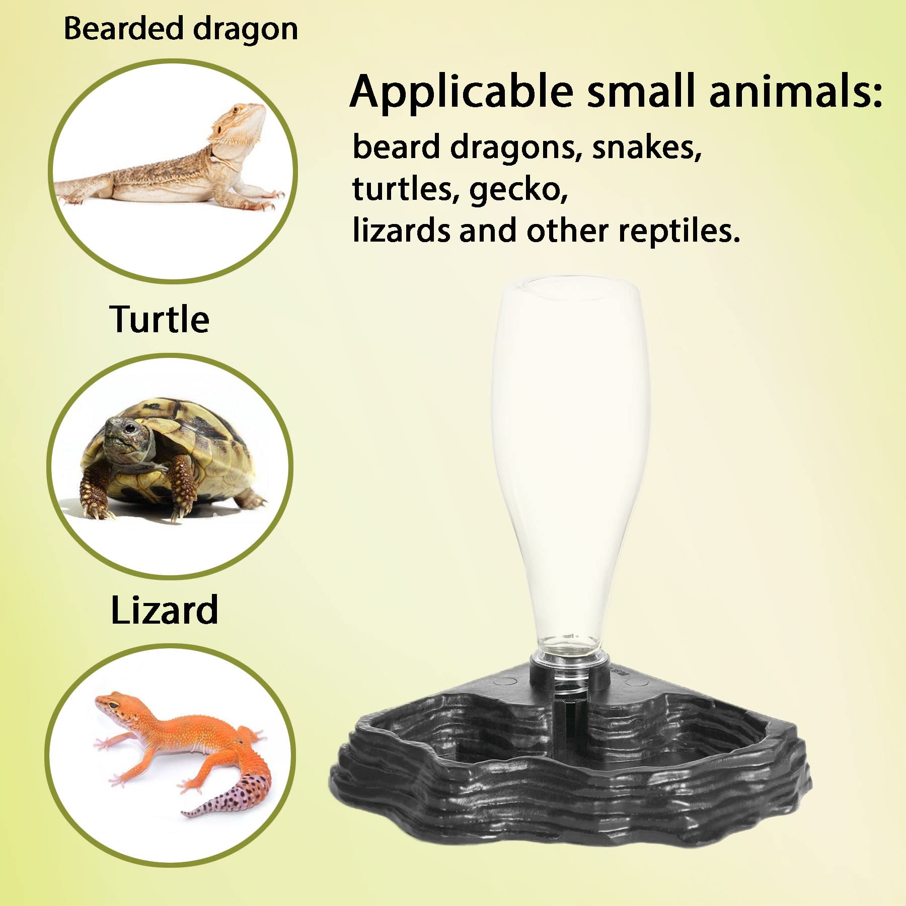 Aipush plástico duradero y seguro para reptiles.