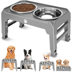 AirMX soporte elevado para perros con cuencos mejora la postura al comer