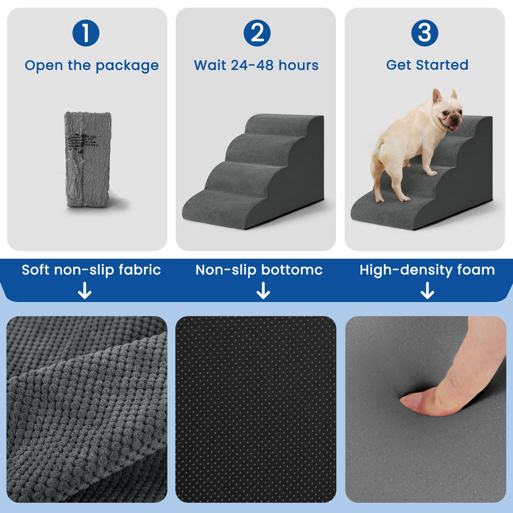 Airpanda montaje fácil de las escaleras para perro para uso rápido