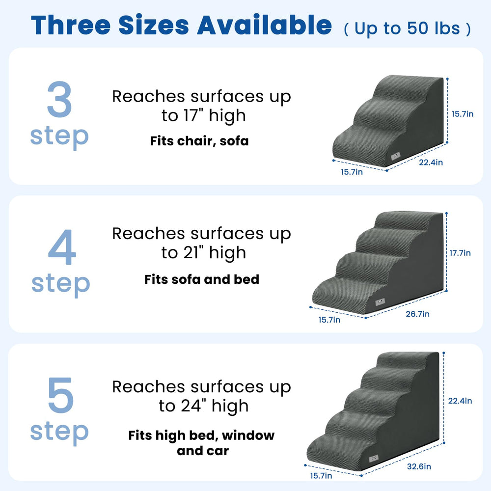 Airpanda escalera para perros con uso versátil en cama, sofá o sillón