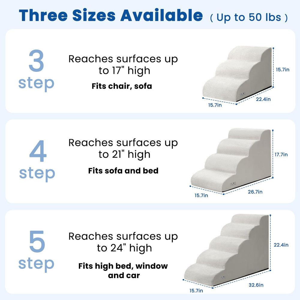 Airpanda escalera de cuatro peldaños para cama, soporte cómodo y seguro