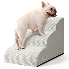 Airpanda escaleras para perro de tres peldaños para sofá, con beneficio de subida estable