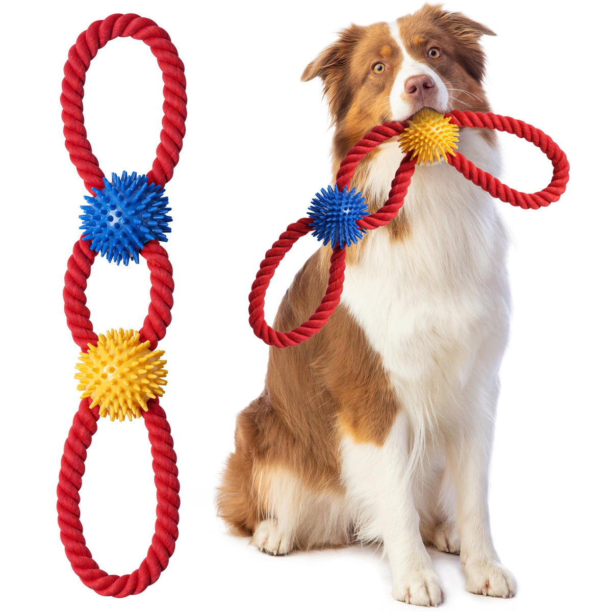 Aitmexcn cuerda para perro: juego de tirar que fortalece el vínculo