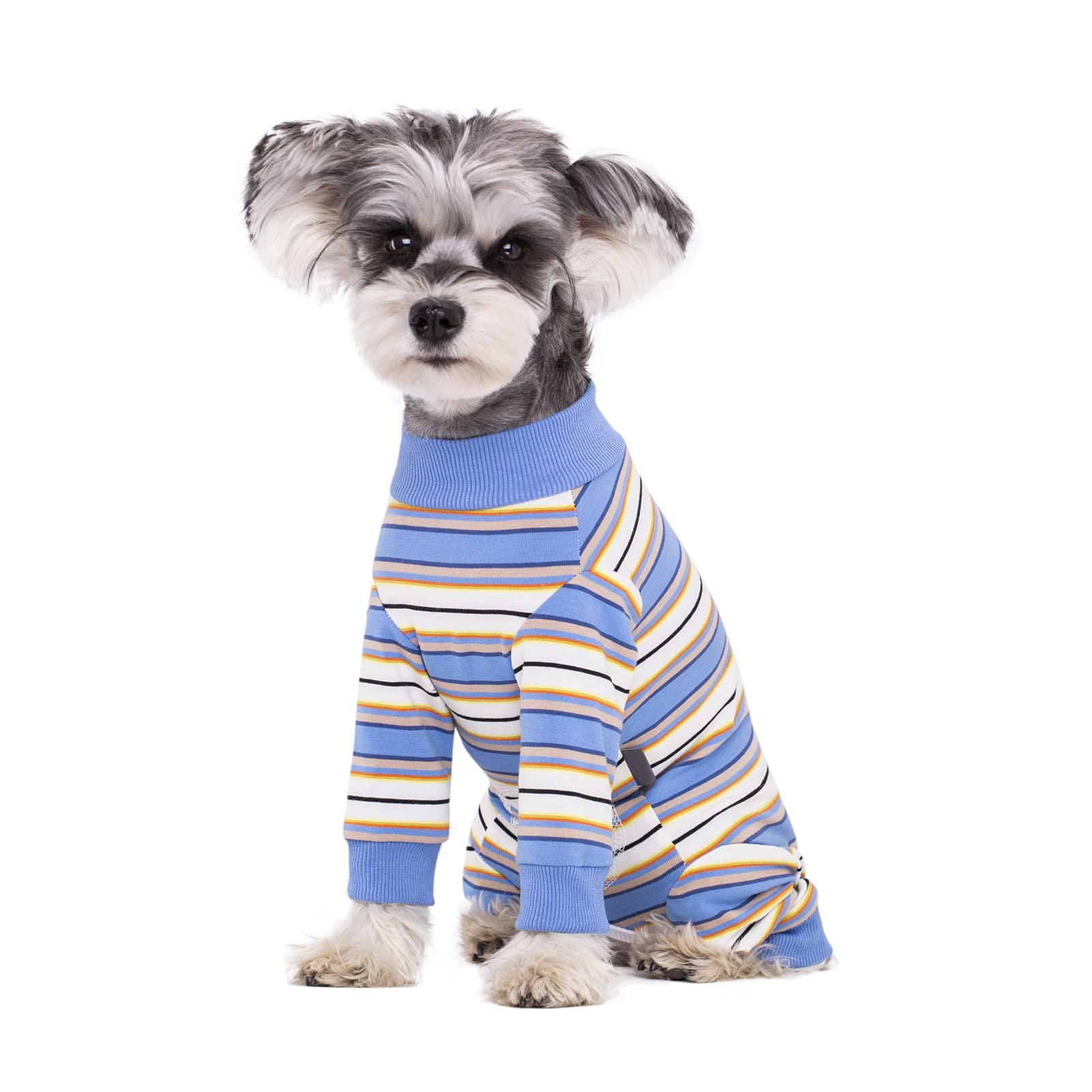 AITOLI pijama de cirugía para perro, manga larga, mantiene el pelaje limpio.