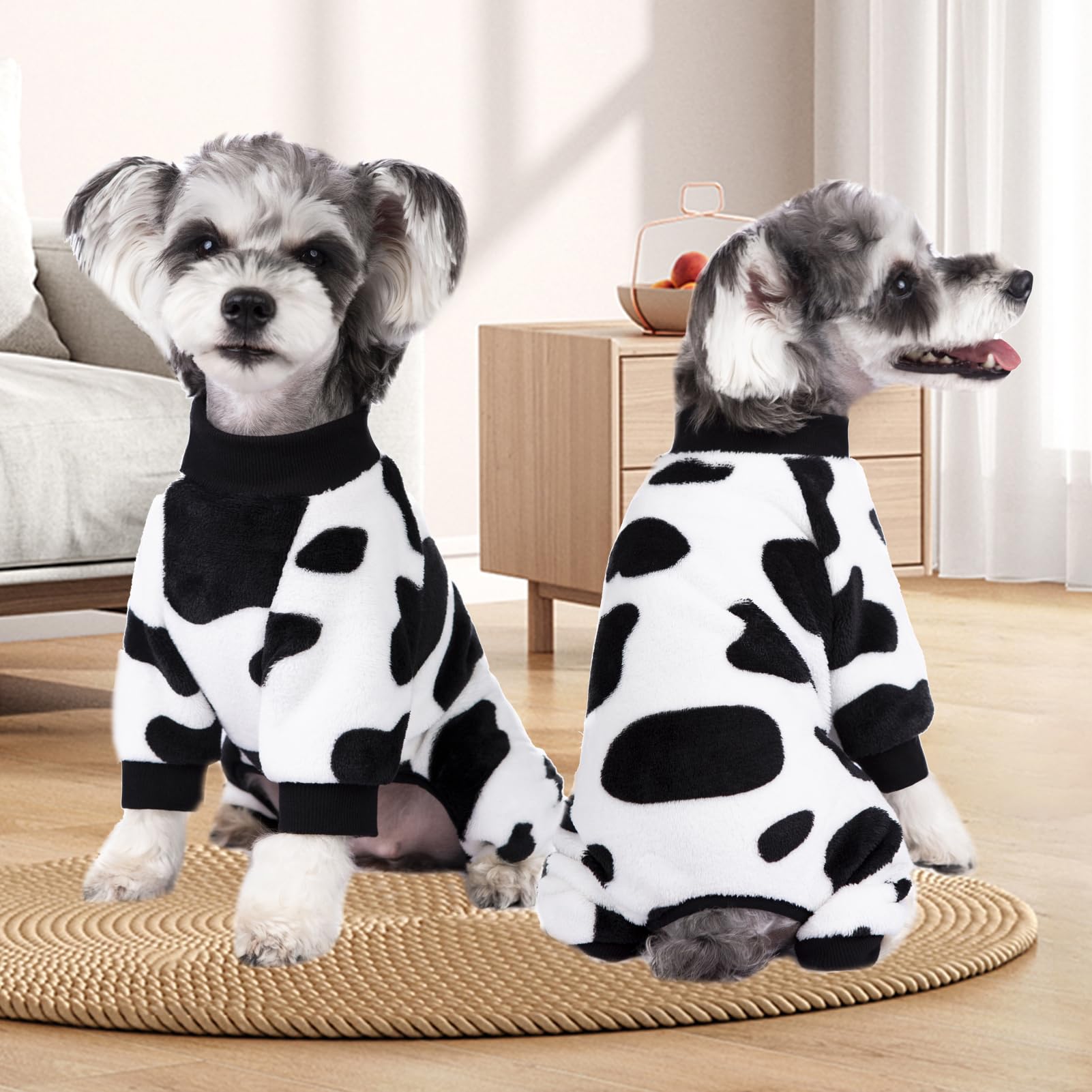 AITOLI pijama 4 patas de cachorro veludo, mantiene caliente.