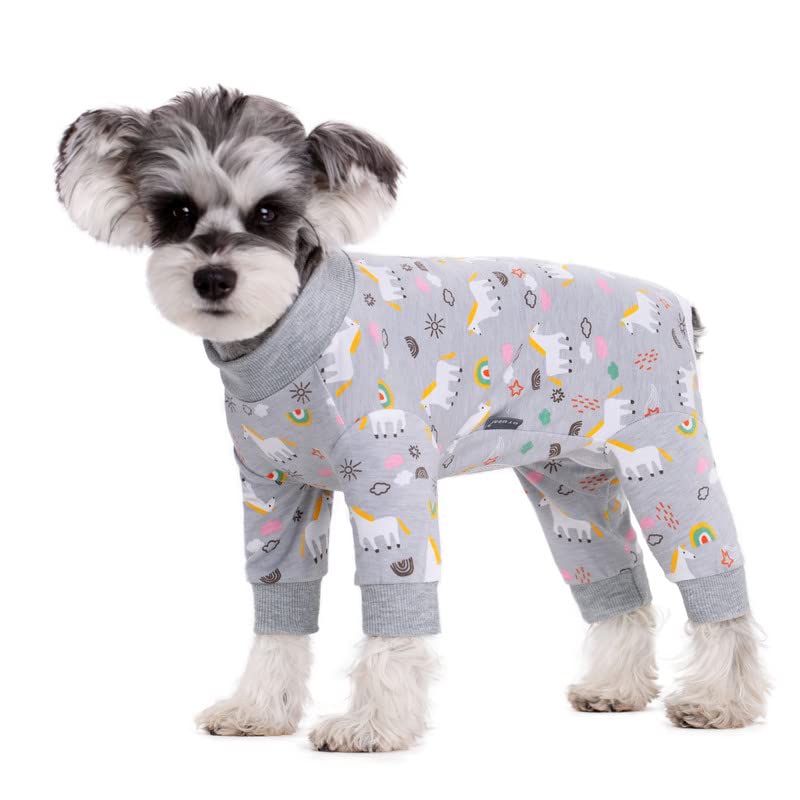 AITOLI pijama-quirurgico-algodon-elastico para perros, facilita descanso y protege la herida.