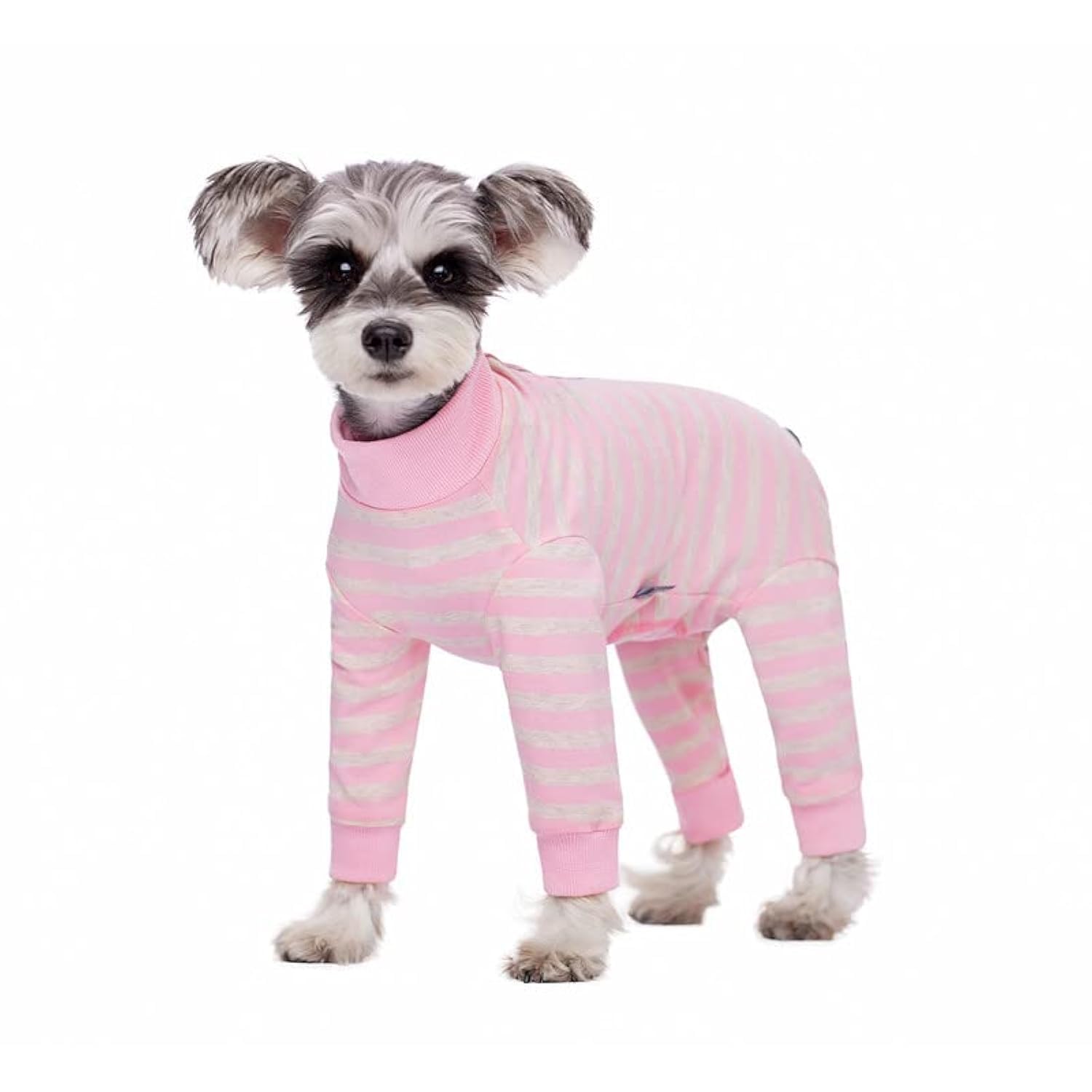 AITOLI pijama de recuperación para perro frontal rayado facilita vestir al animal