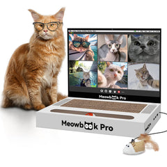 aiweiluck laptop-rascador-gato: rascador portátil para gatos que fomenta juego y descanso seguro.