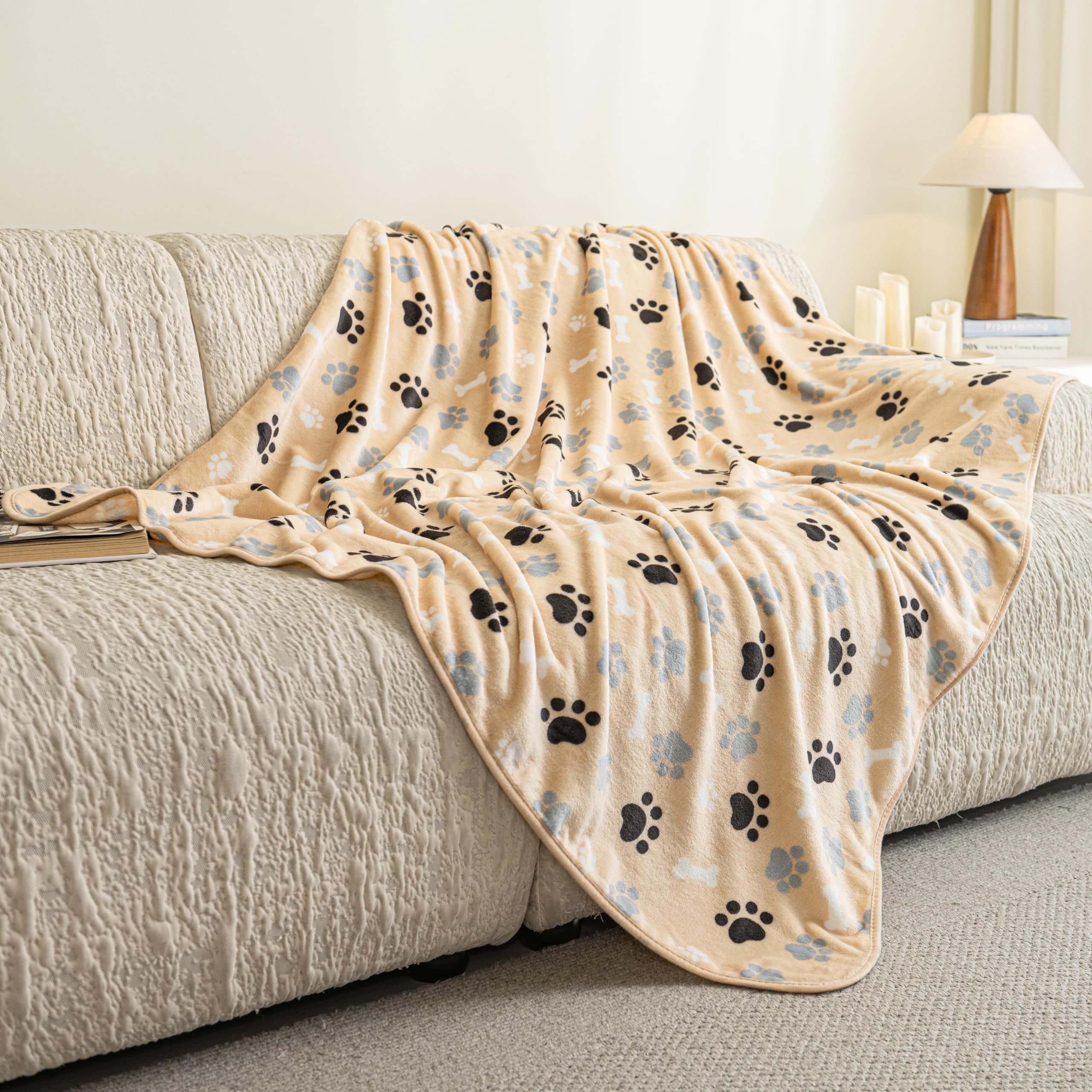Manta AIWEK para perro, diseño doble cara que mantiene caliente