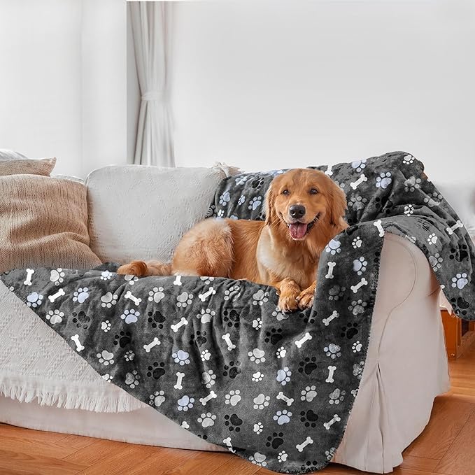 AIWEK manta impermeable para perros con patrón impreso protege muebles.