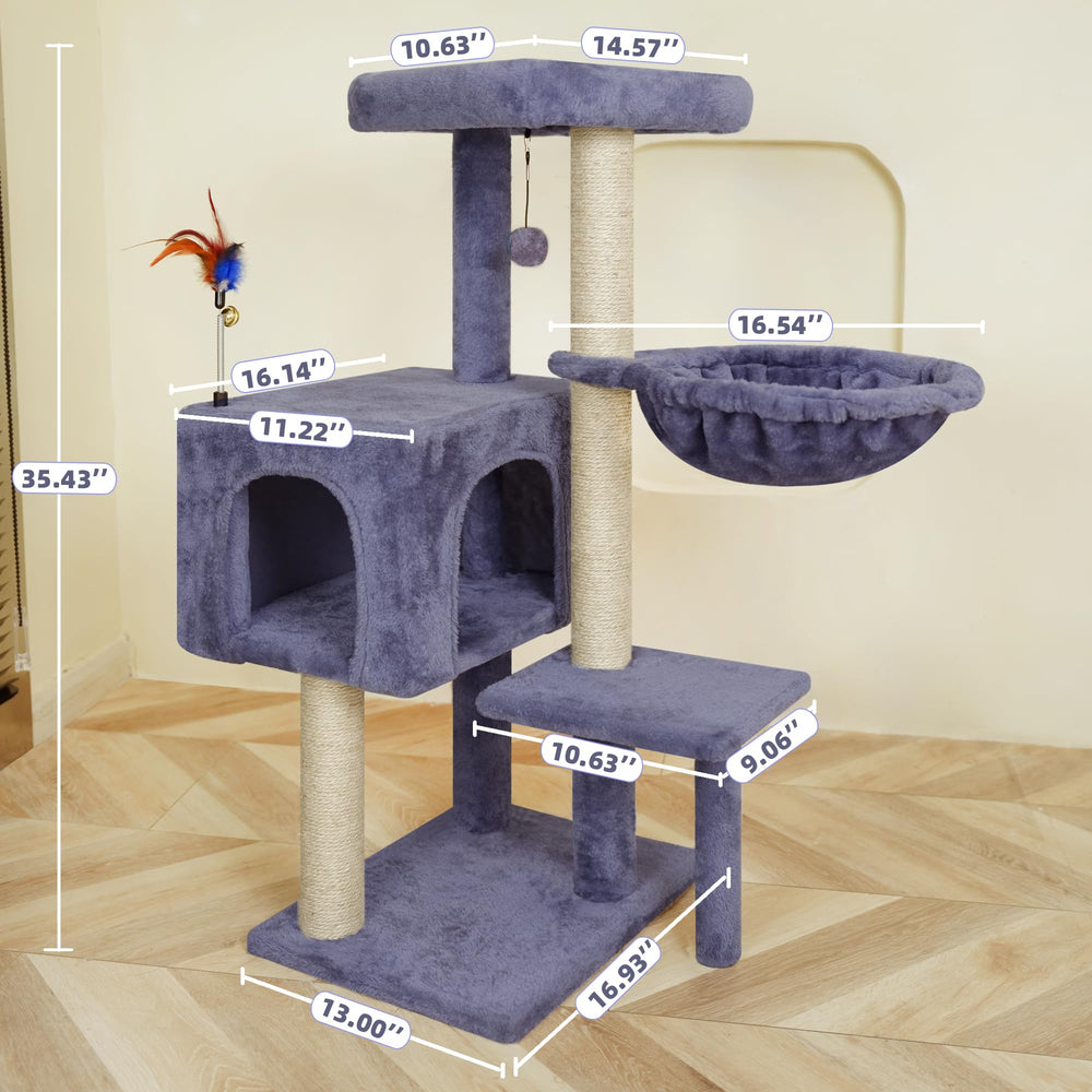 AIWIKIDE arbol-gato-35-4-pulgadas-condominio acogedor para descanso