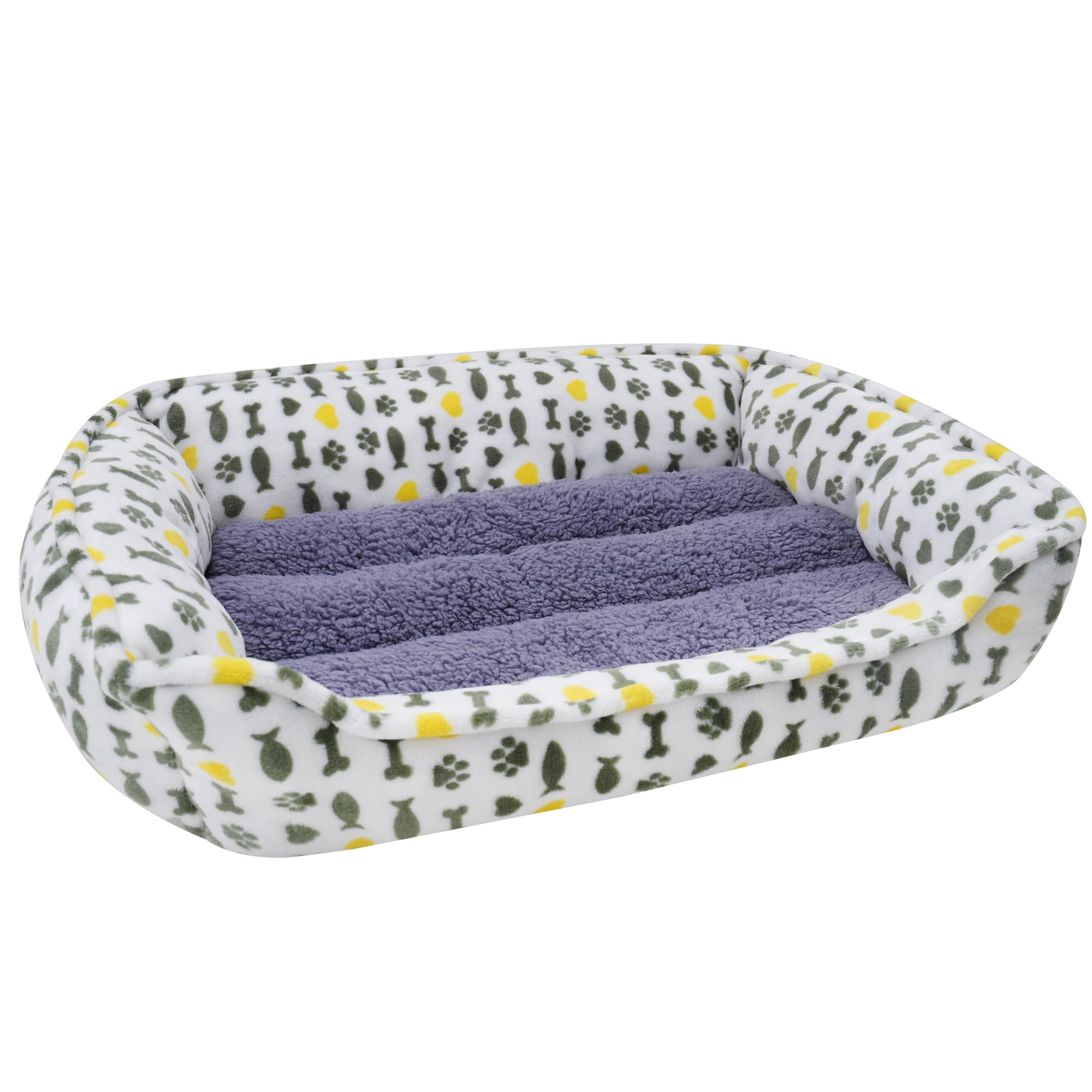 AIWIKIDE cama-perro borde elevado brinda seguridad y contención