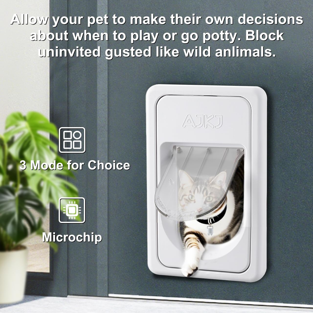 AJKJ Llave-inteligente: entrada rápida para tu mascota y control de acceso