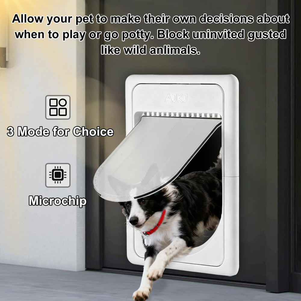 AJKJ Puerta para mascotas, sensor de proximidad para entrada automatizada.