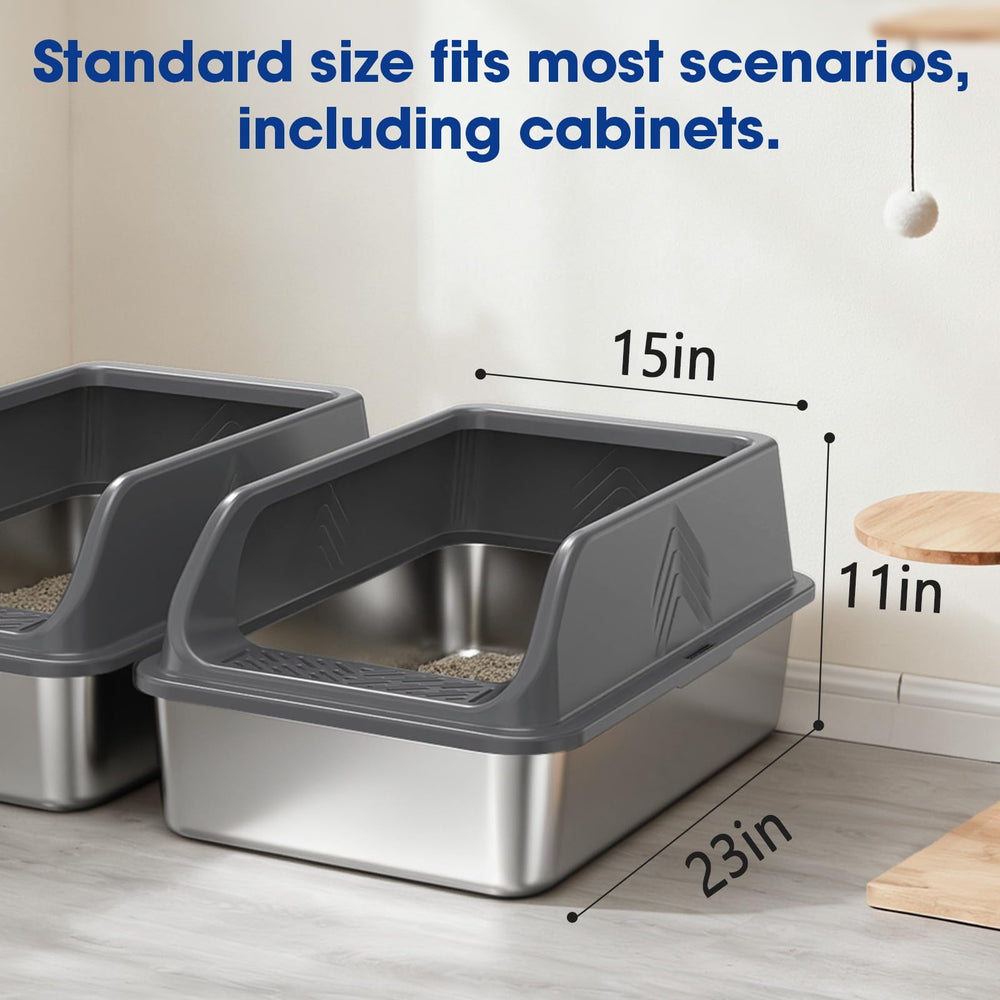 AKAOLA caja de arena XL para hogares con varios felinos.