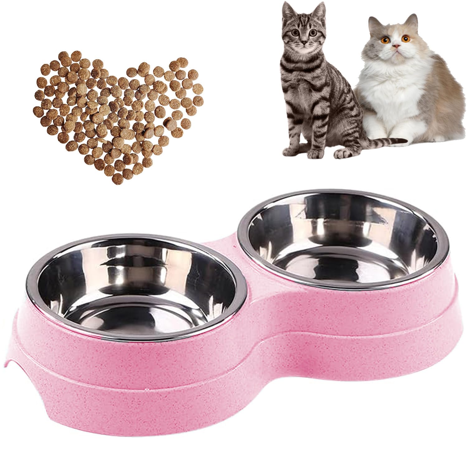 AKEISHE doble plato acero inoxidable para comidas limpias y saludables.