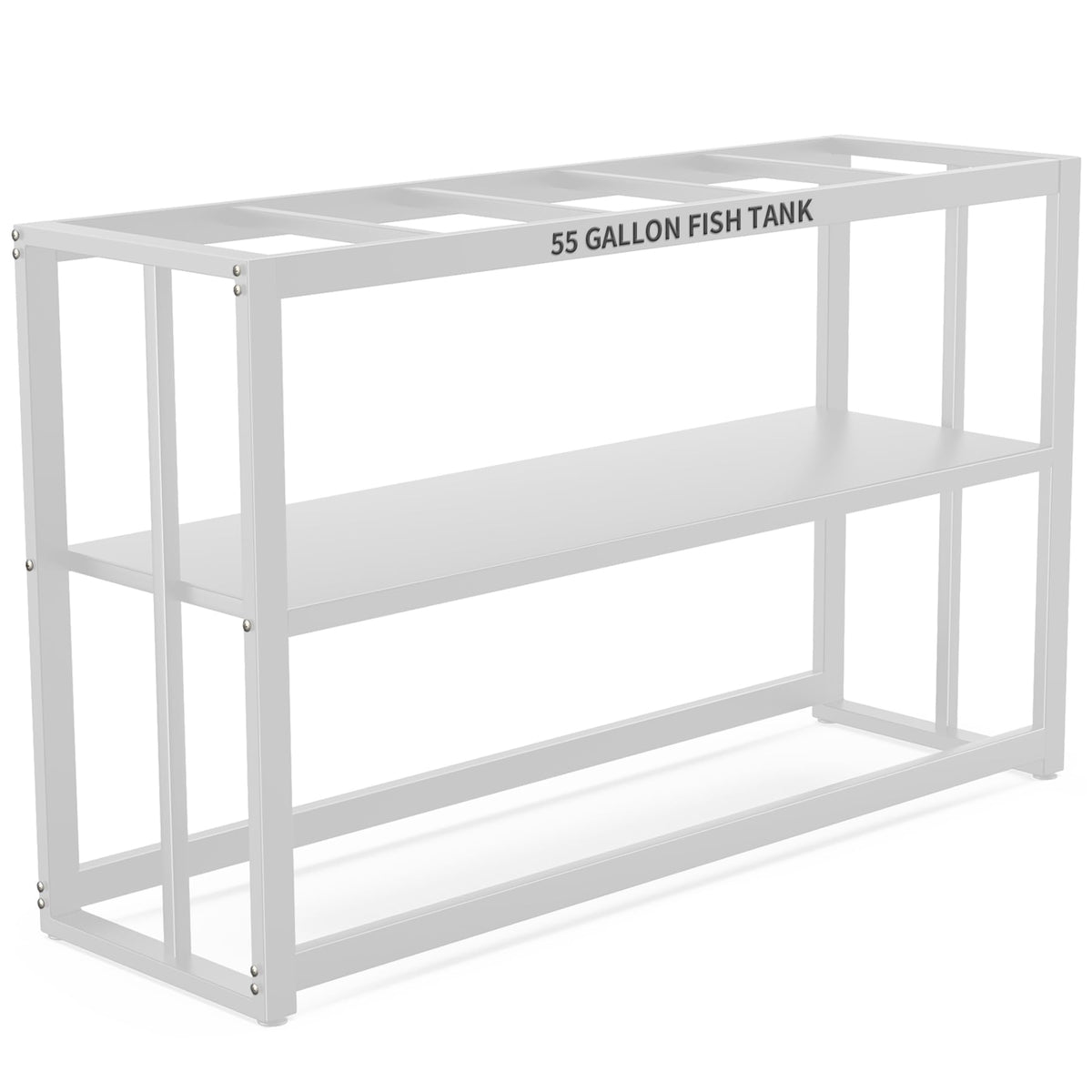 Akenow soporte acuario 55 galones; estante de almacenamiento para suministros y alimentos.
