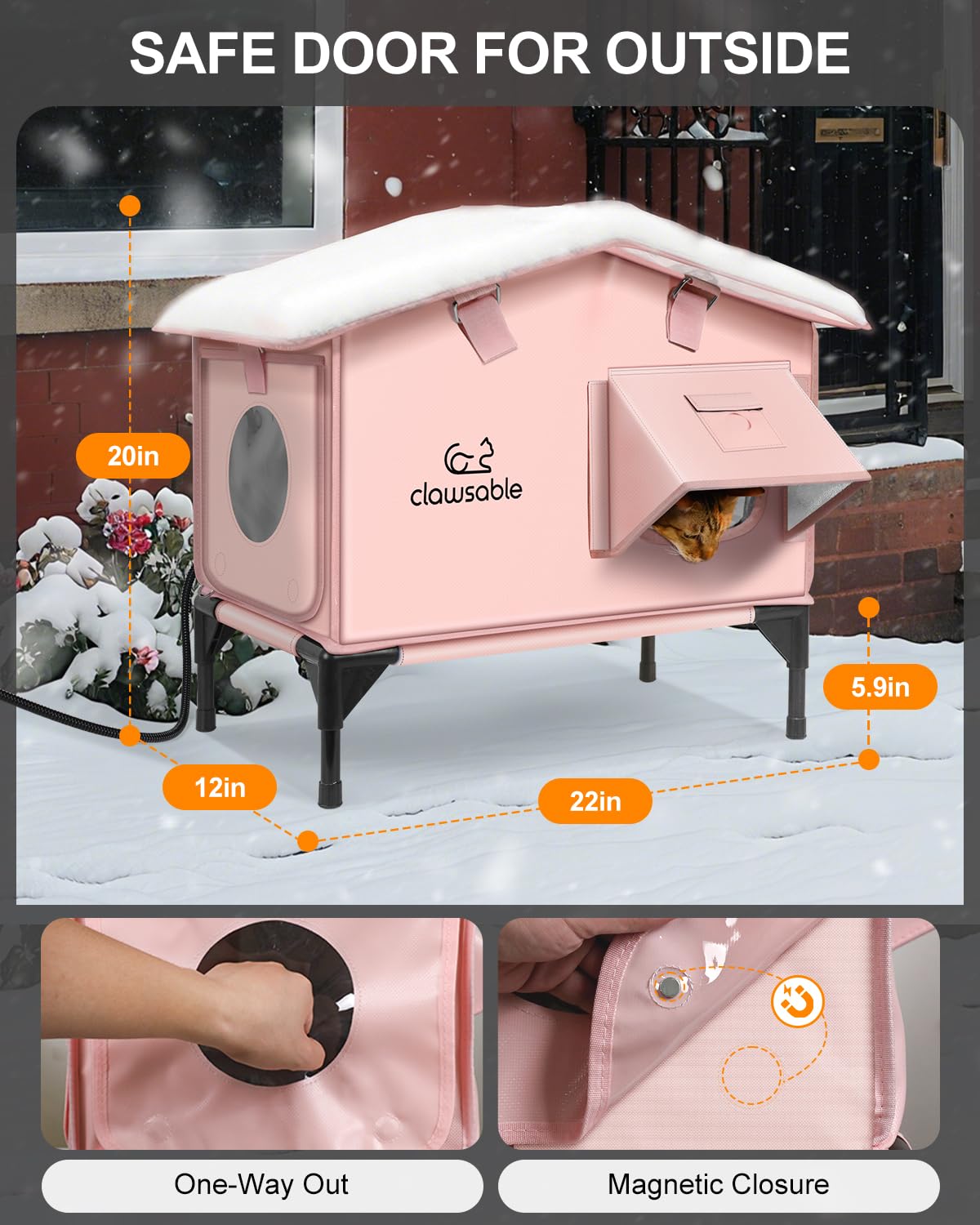 Akentio: techo inclinado facilita limpieza y evita acumulación de nieve.