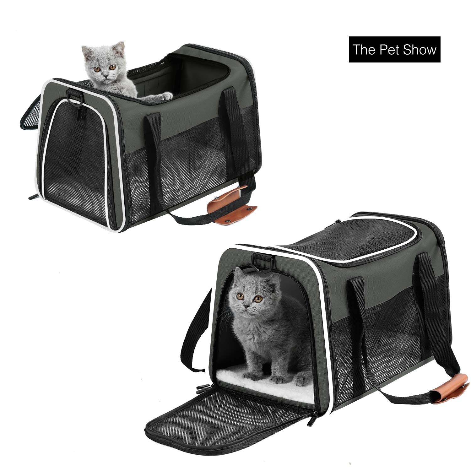 Akinerri transportín aprobado para aerolíneas, viaje seguro para mascotas.