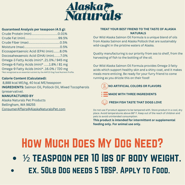Alaska Naturals: gota de aceite para mejorar el sabor de la ración