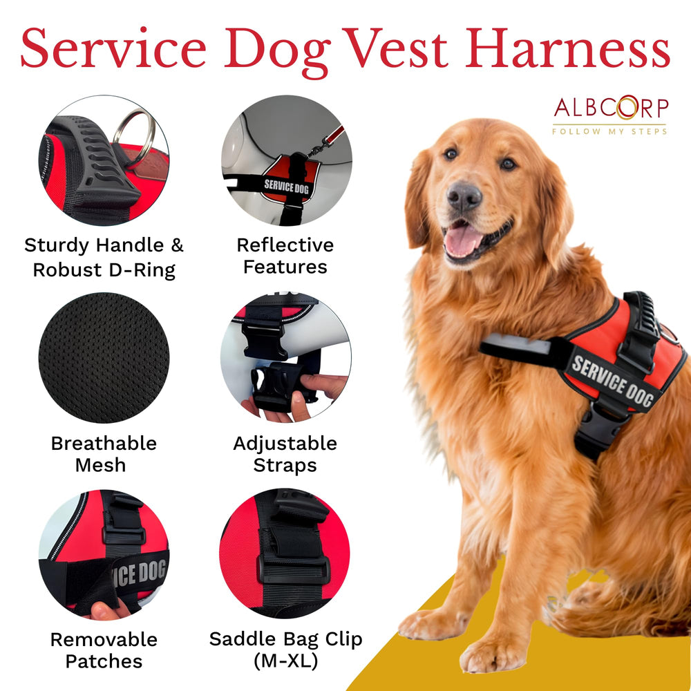 ALBCORP arnés con parches removibles para personalización rápida.