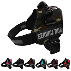 ALBCORP arnés para perro de servicio, reflectante y con asa, mayor visibilidad y control seguro.
