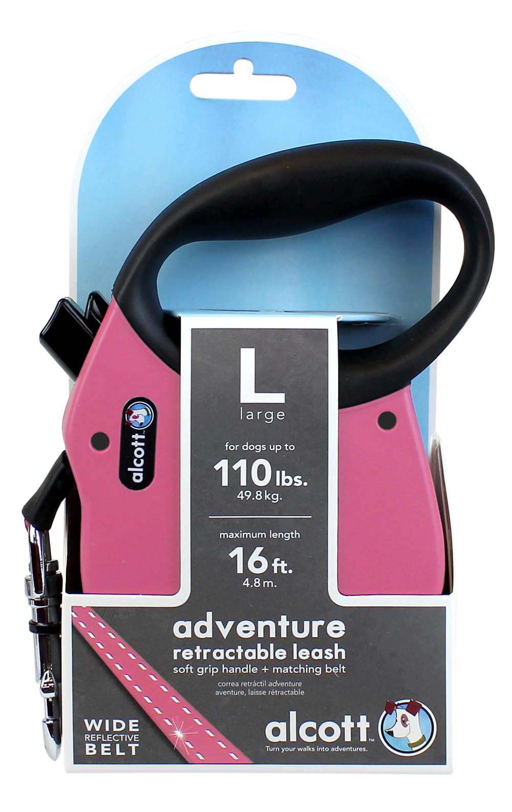 Alcott Aventura: mango suave para un agarre cómodo en caminatas largas.