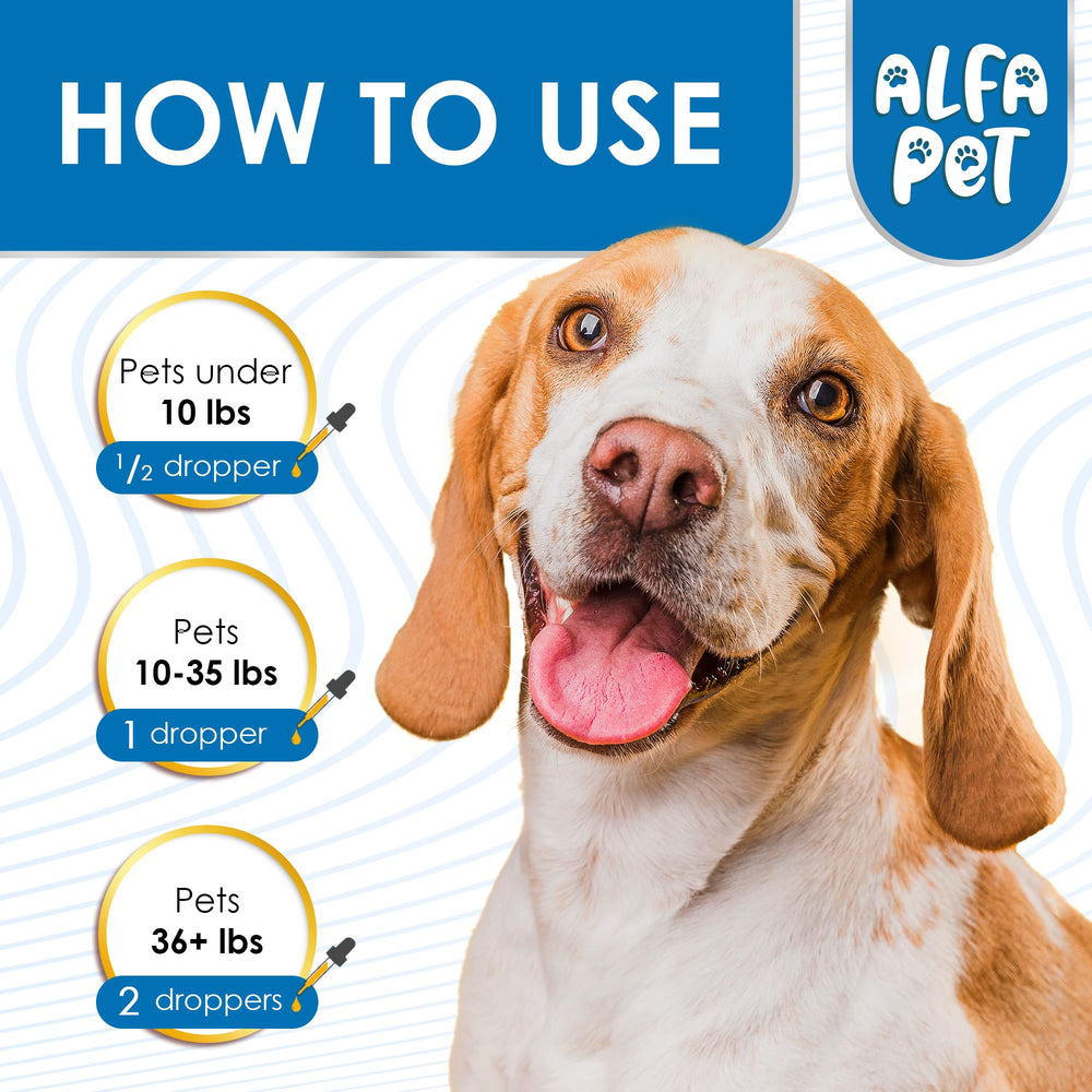 Alfa Pet botella dos onzas: formato cómodo para uso diario.