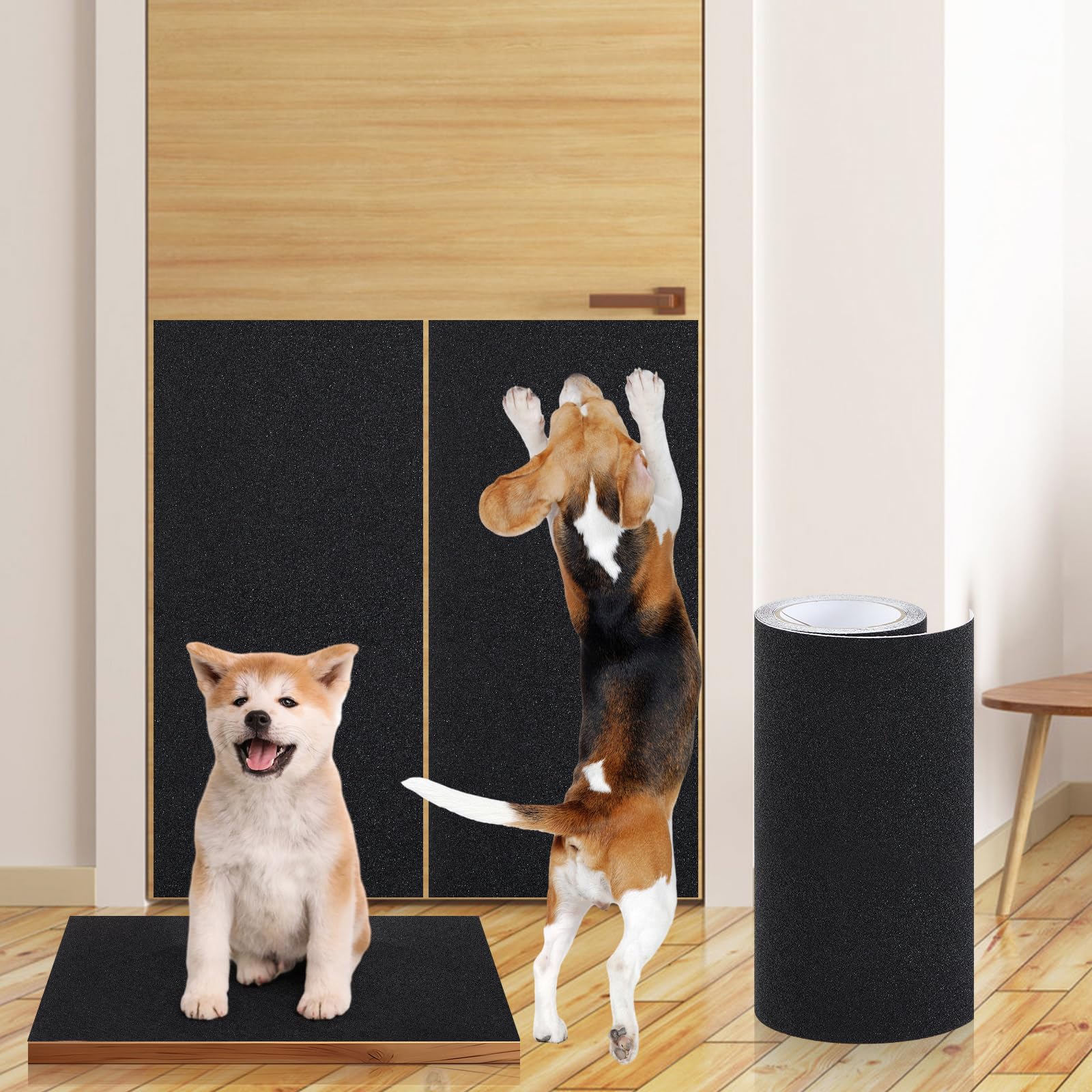 Aliceset Lija adhesiva para uñas de mascotas sobre placa rasca, protege muebles.