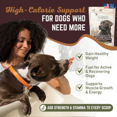 All American Canine proteína de suero para perros, apoyo muscular y recuperación óptima.