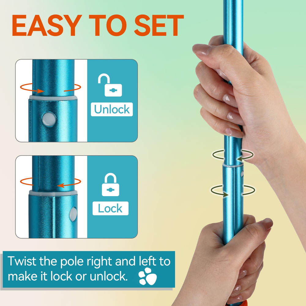 ALL FOR PAWS Flirt Pole cordón nylon resistente para juego prolongado