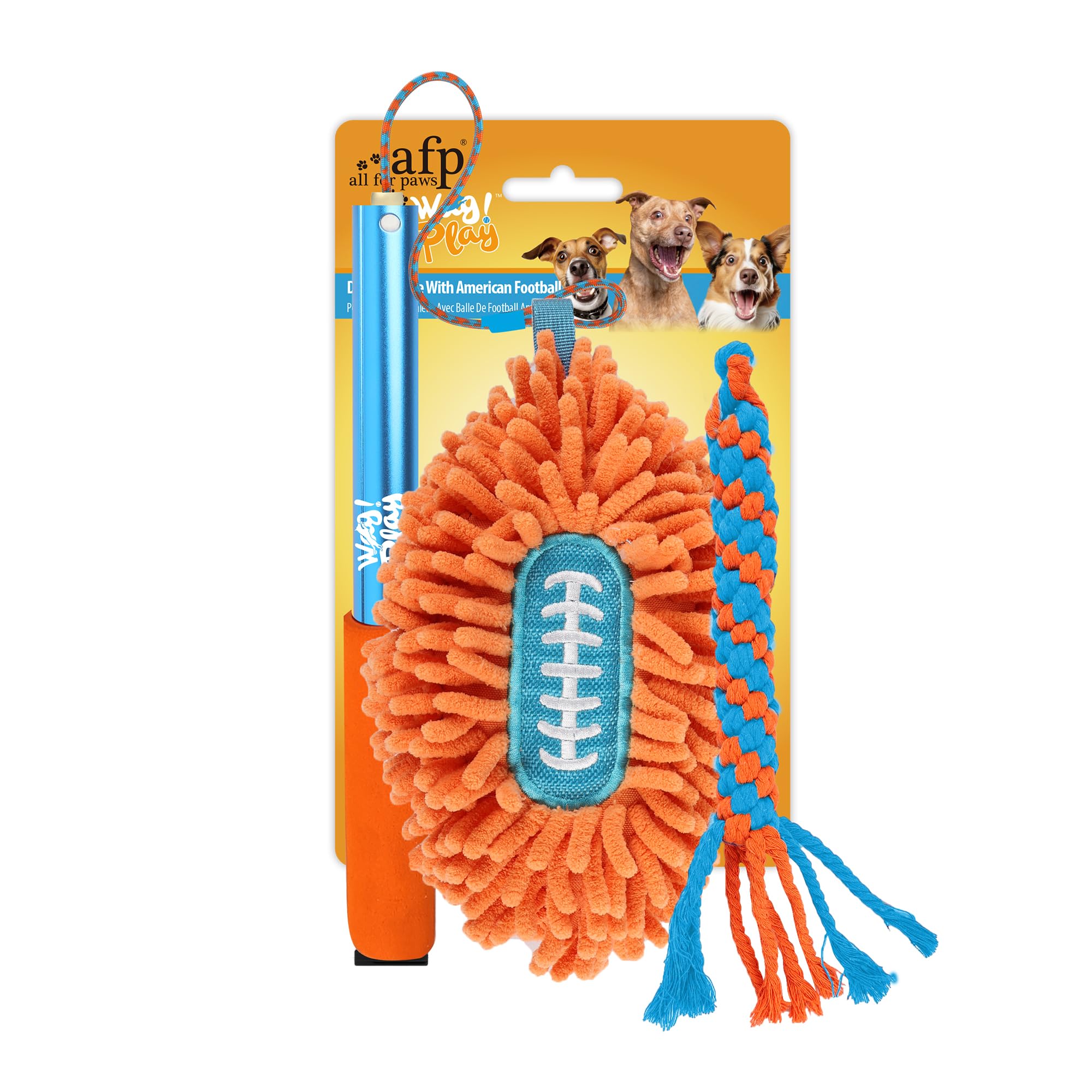ALL FOR PAWS Flirt Pole ensamblaje seguro para uso al aire libre