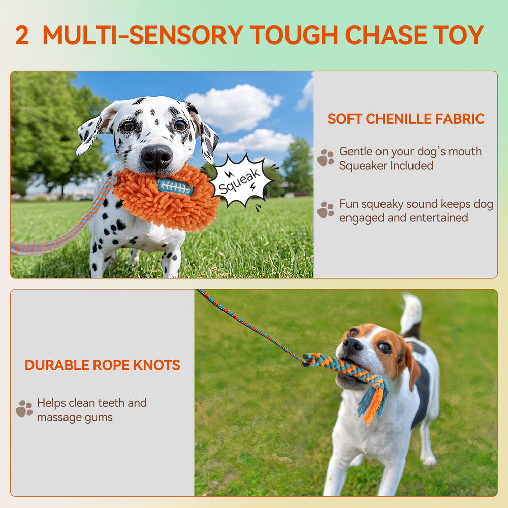 ALL FOR PAWS Flirt Pole ideal para perros pequeños y medianos