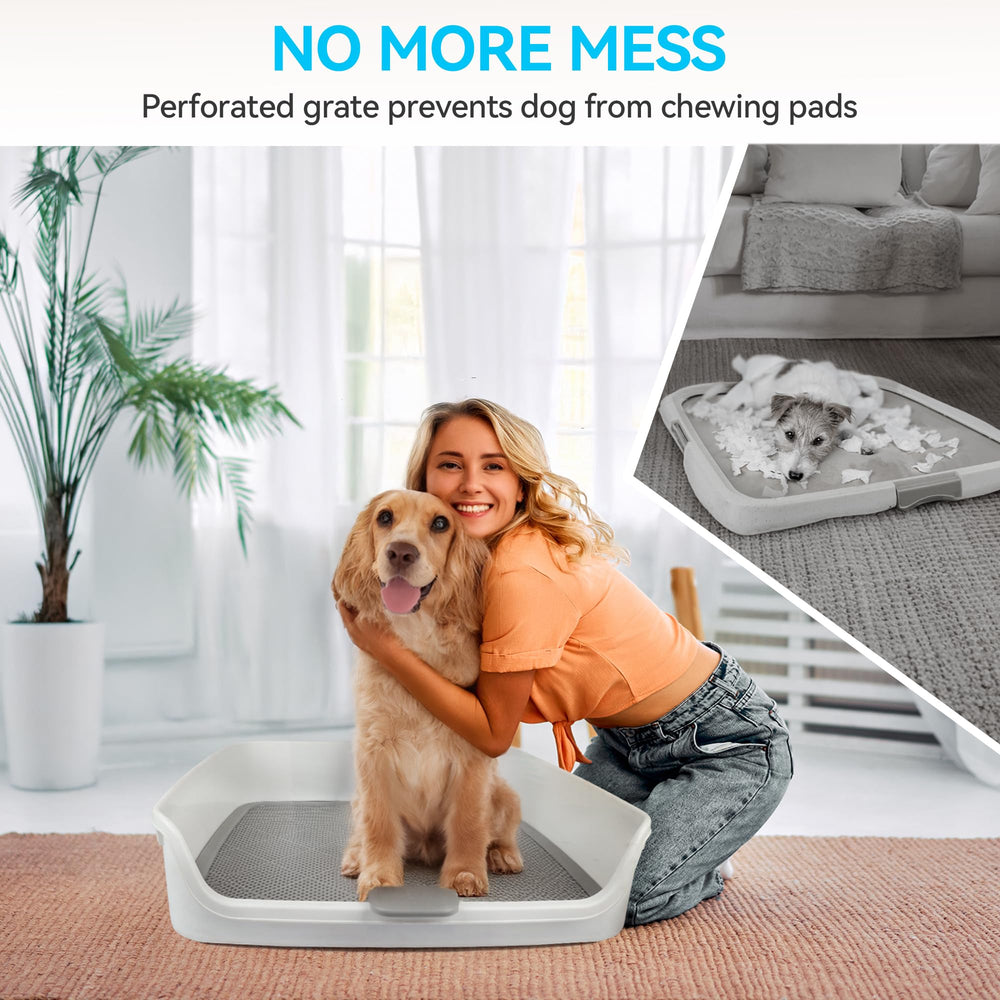 ALL FOR PAWS porta-absorbentes XL, diseño de rejilla que dirige la orina a la bandeja.