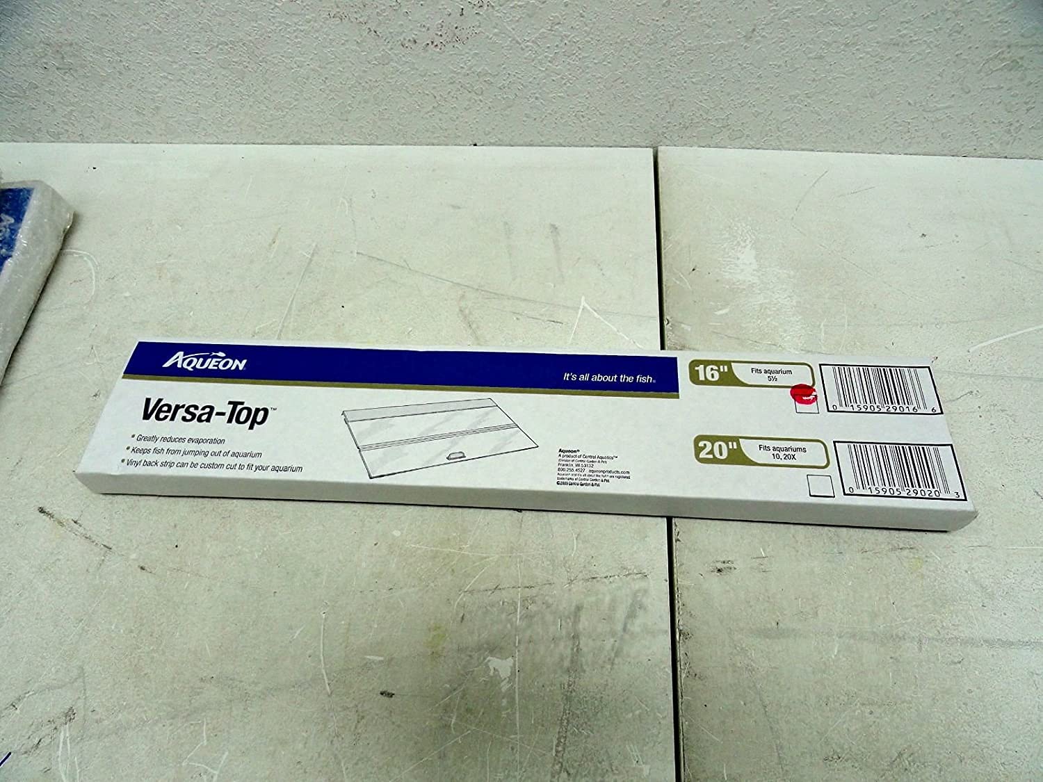 Versa Top reduce evaporación y mantiene el acuario estable.