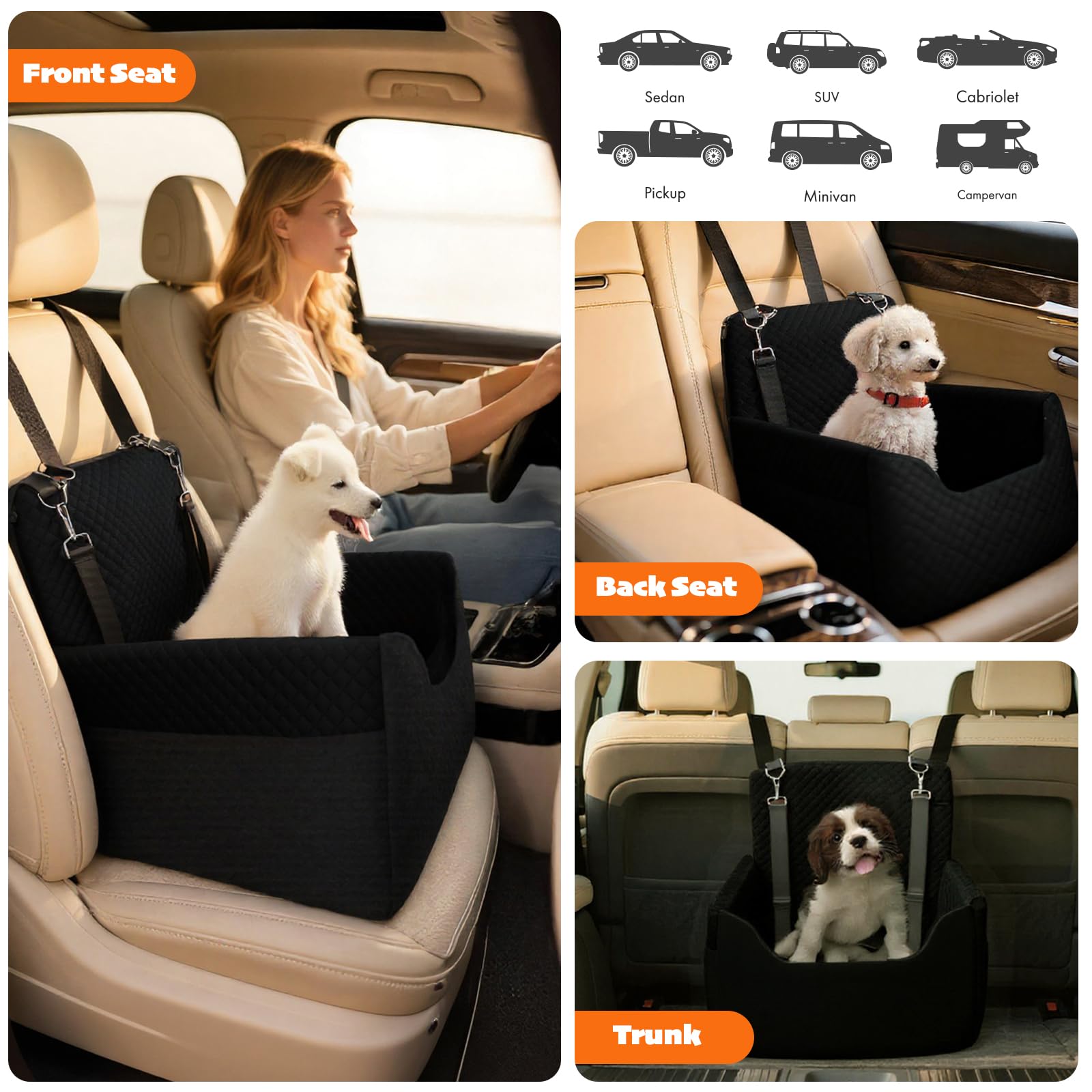 All Good Pet Supplies, bolsillos de almacenamiento para accesorios durante el viaje