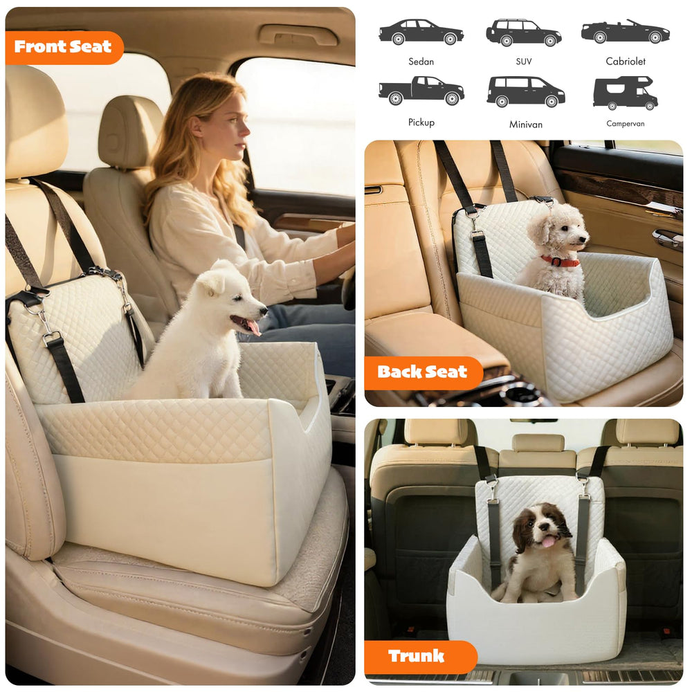 Bolsillos de almacenamiento ALL GOOD PET SUPPLIES para snacks y accesorios de viaje.
