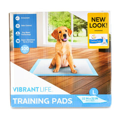 All Star Pet Training Pads en empaque de 100 unidades para entrenamiento en casa.