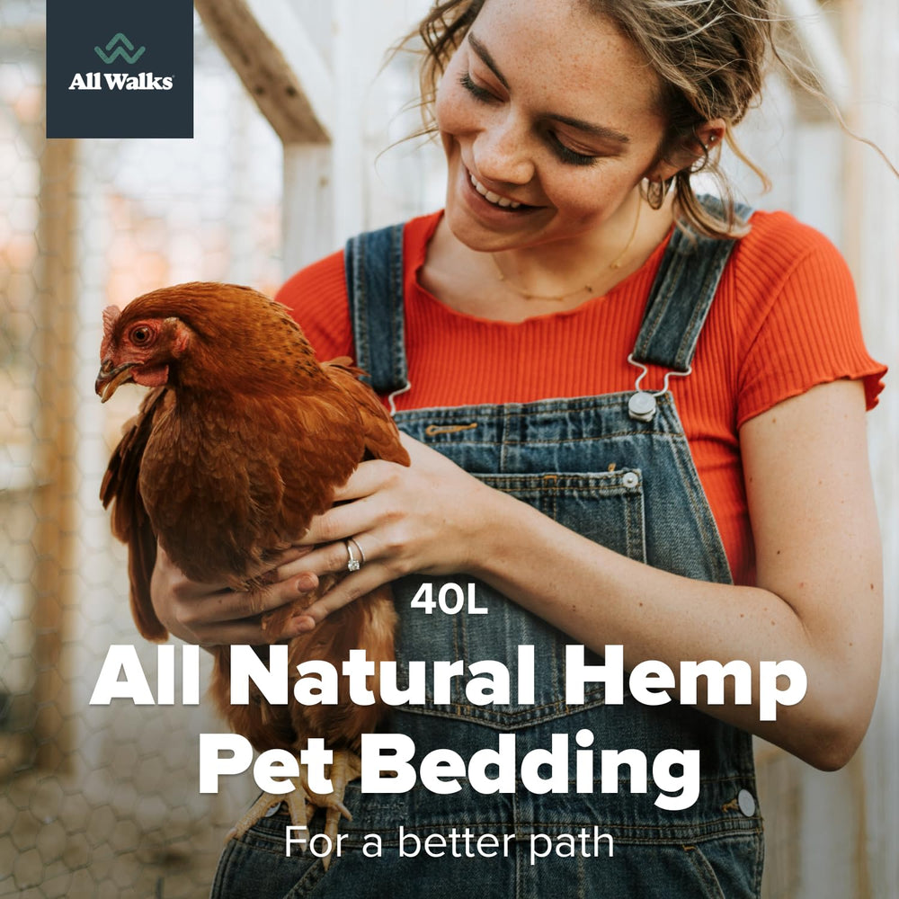 All Walks cama hemp con control de olores para jaulas limpias.