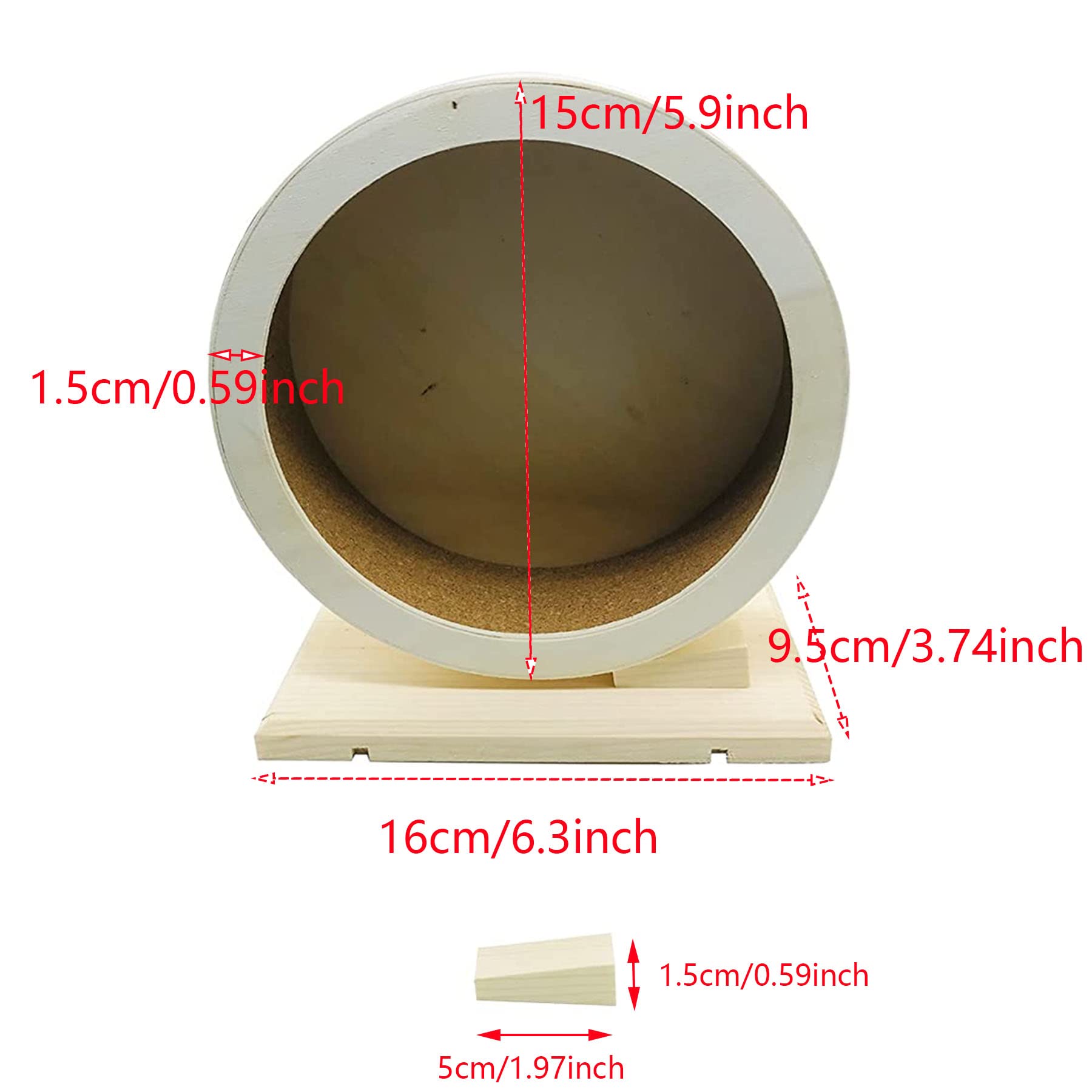 Rueda Allazone de 15 cm para hámsteres y roedores pequeños.