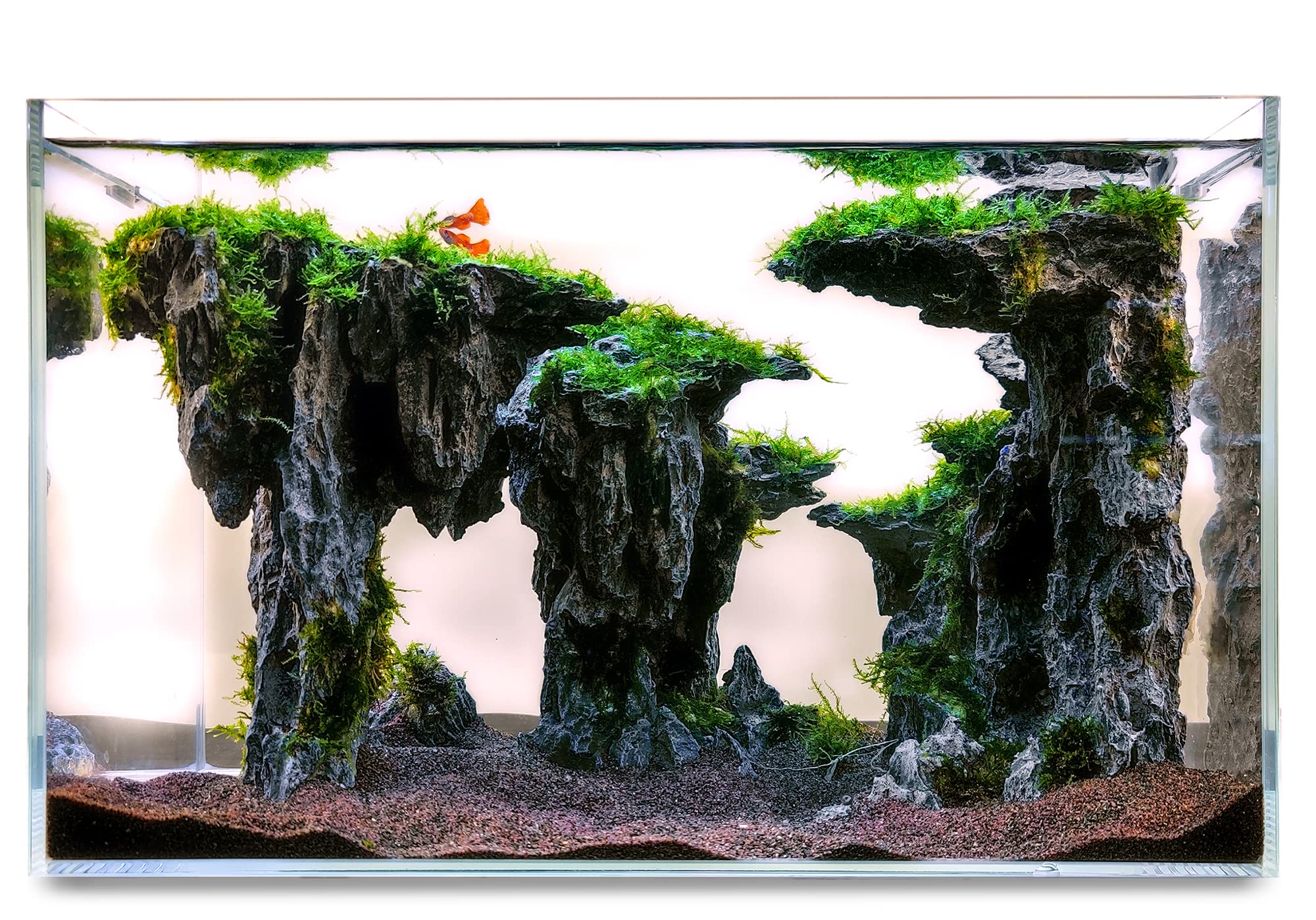 Allcolor Cueva de dioses: roca decorativa para acuario, refugio natural para peces