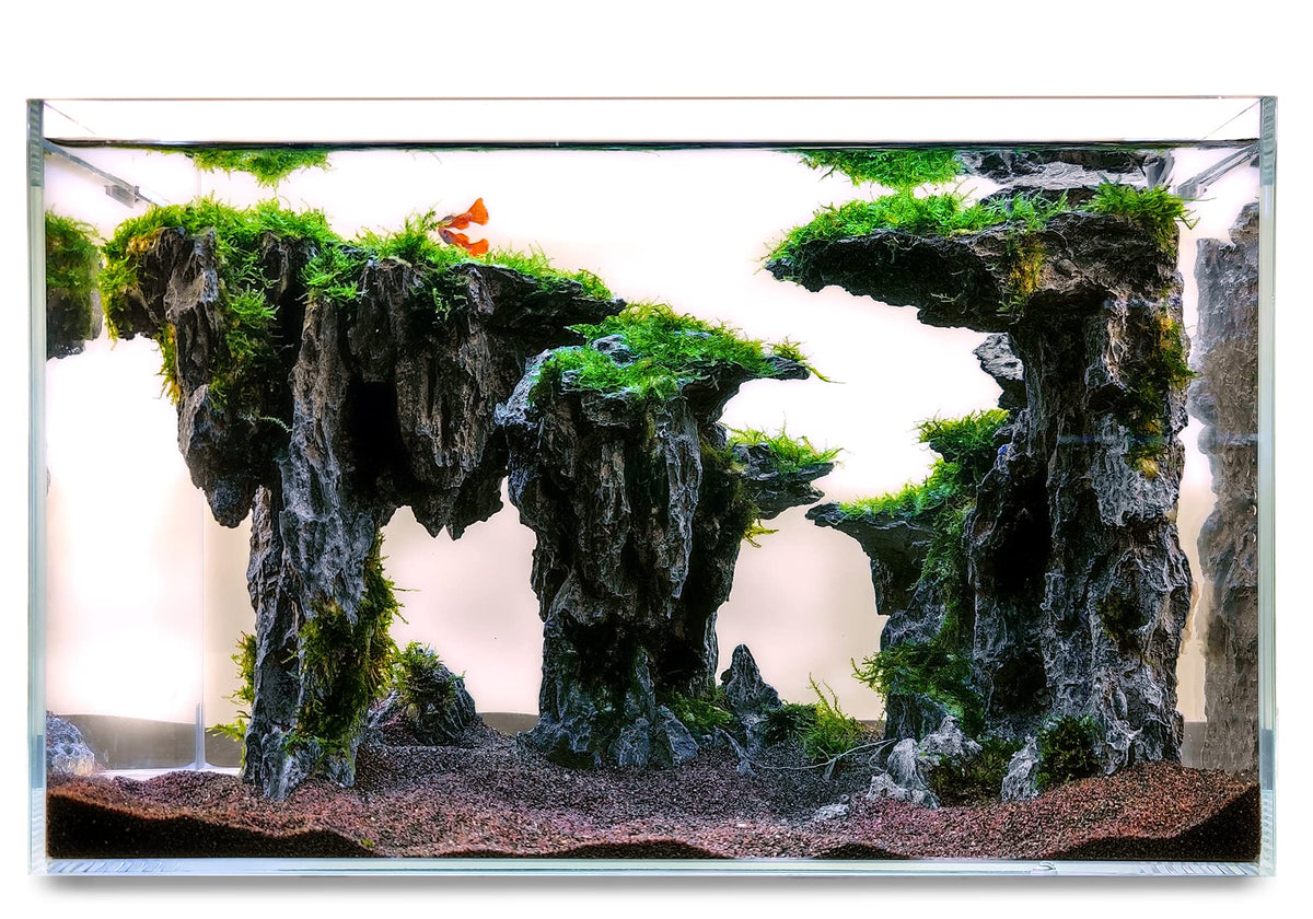 Allcolor Cueva de dioses: roca decorativa para acuario, refugio natural para peces